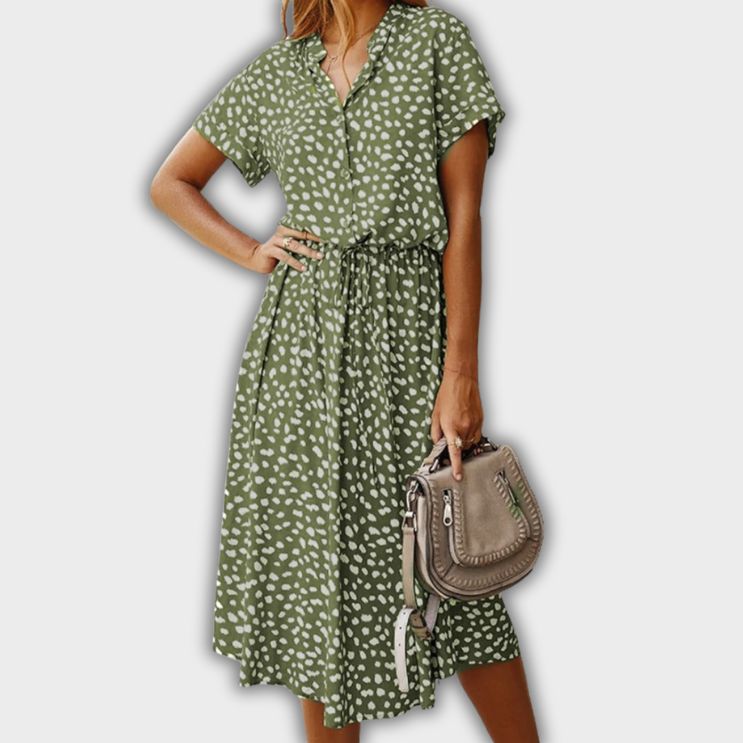 Lesley Summer Dress for Women - Green