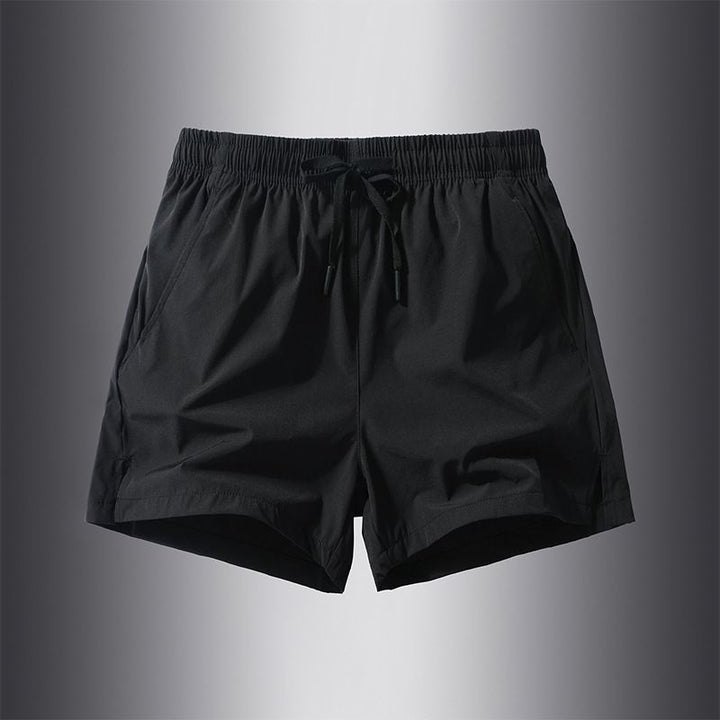 Quick-Dry Breathable Sports Running Gym Basketball Shorts for Men - Black