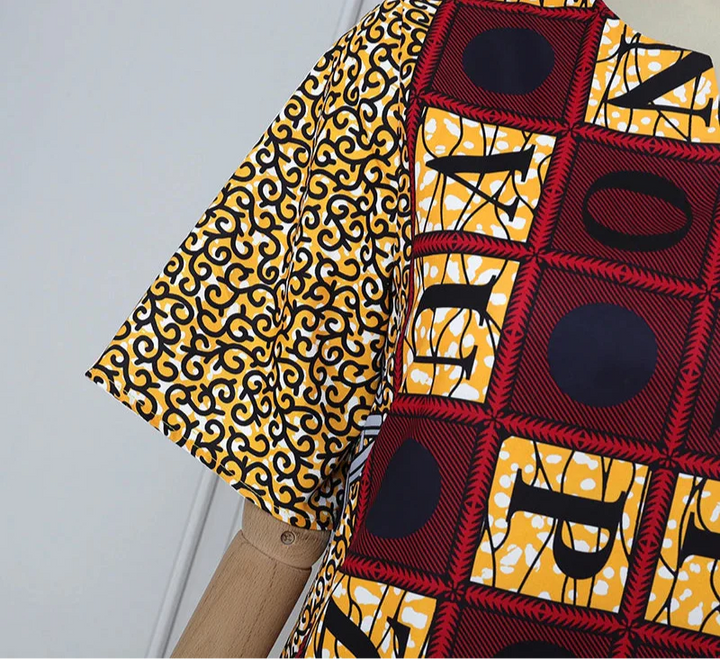 Plus Size African Print Maxi Dress for Women - gallery