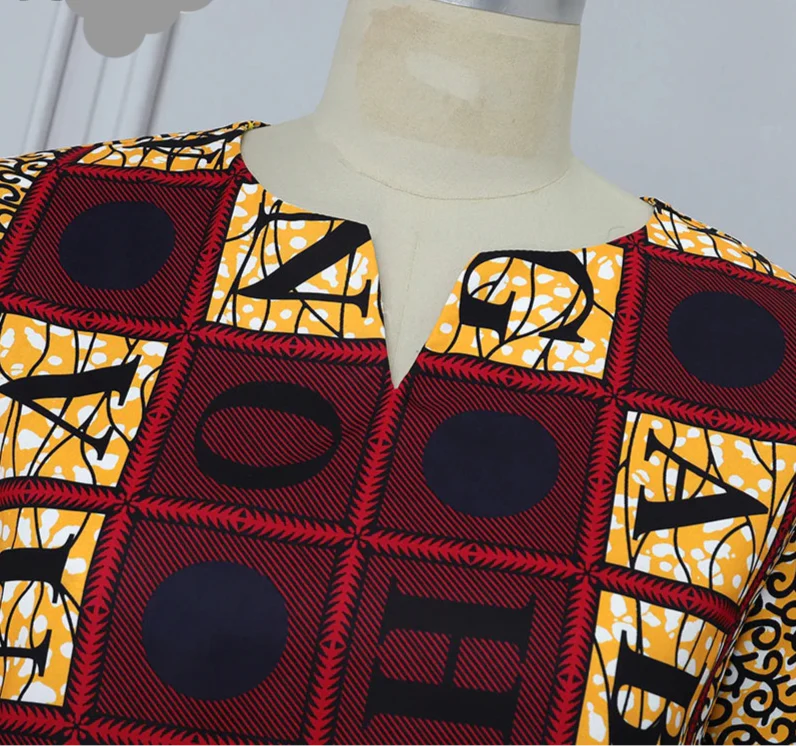 Plus Size African Print Maxi Dress for Women - gallery