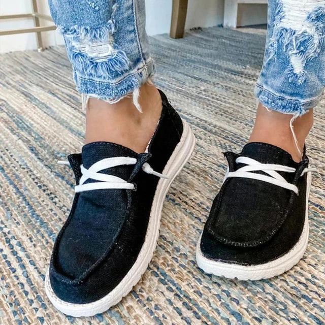 Lace-Up Shoes with Adjustable Fit for Women