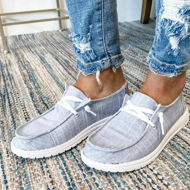 Lace-Up Shoes with Adjustable Fit for Women
