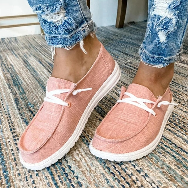 Lace-Up Shoes with Adjustable Fit for Women