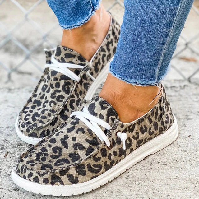 Lace-Up Shoes with Adjustable Fit for Women