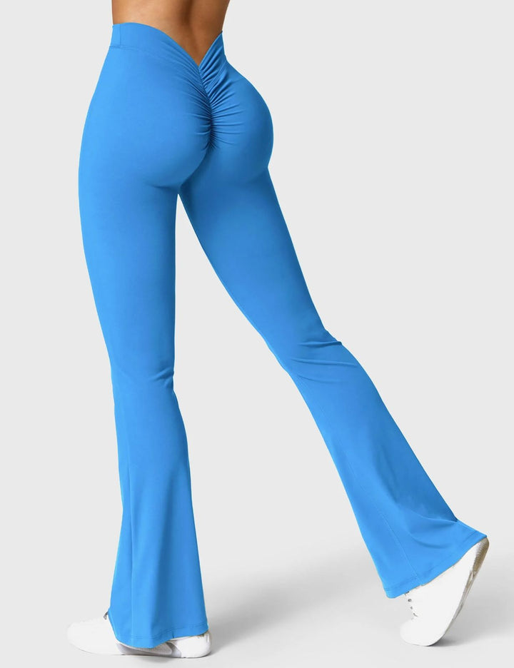 Legging Flared V Back Push Up Leggings for Women