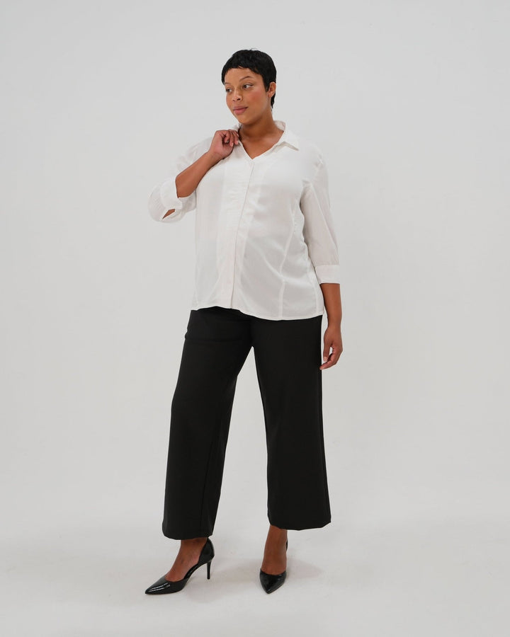 No-Gap Maternity Nursing Button Down Shirt in TENCEL (Regular & Petite) — gallery