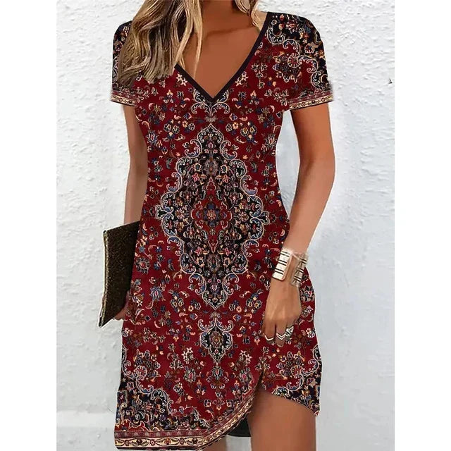 Champagne Glitter Cocktail Dress - Evening Occasion