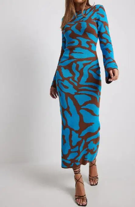 Long Floral Maxi Dress in a Lightweight Fluid Fabric