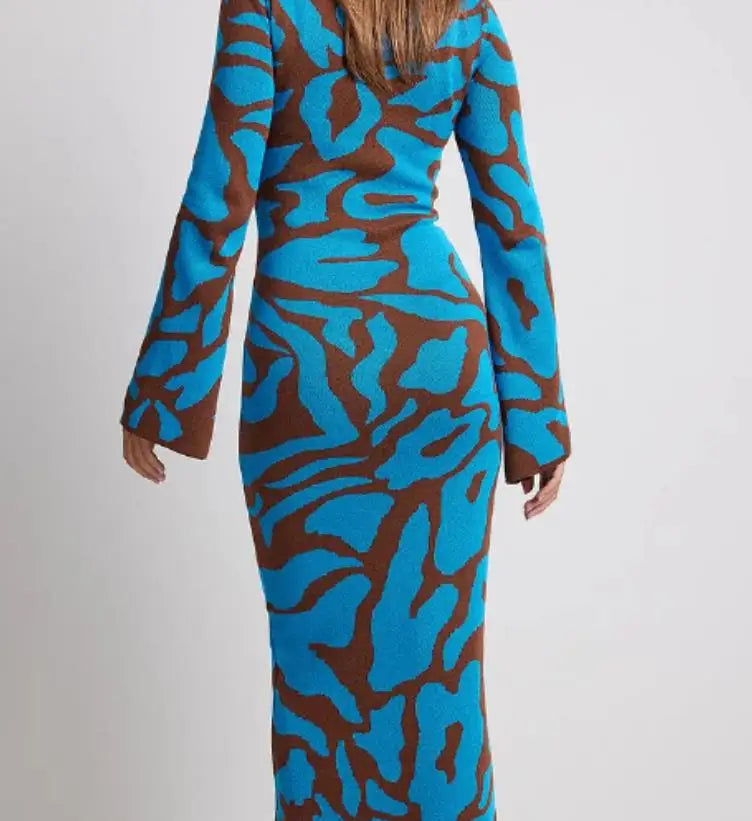Long Floral Maxi Dress in a Lightweight Fluid Fabric