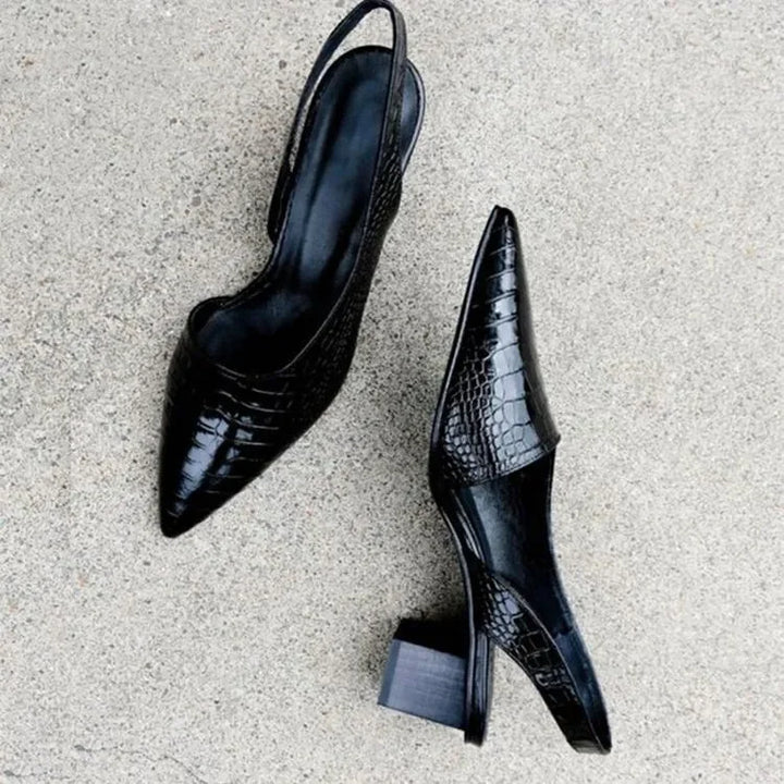 Zarrah Brown High Heel Court Shoes for Women
