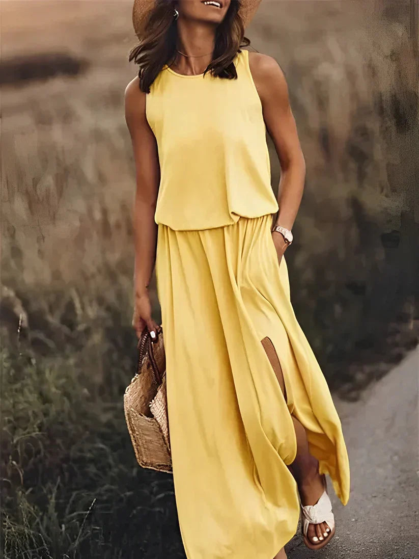 Colourful Easy-Wear Dress in Six Shades for Women