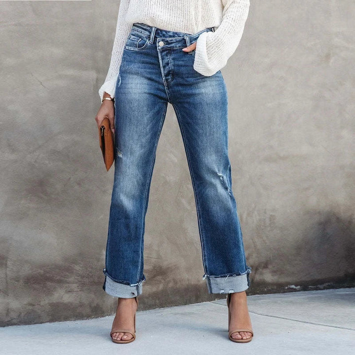 Classic Straight-Leg Denim Trousers for Everyday Wear