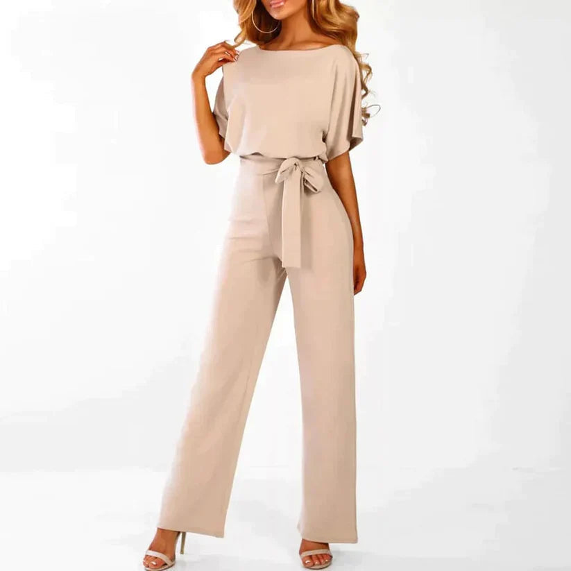 Wide-Leg Jumpsuit with Fitted Waist for Women