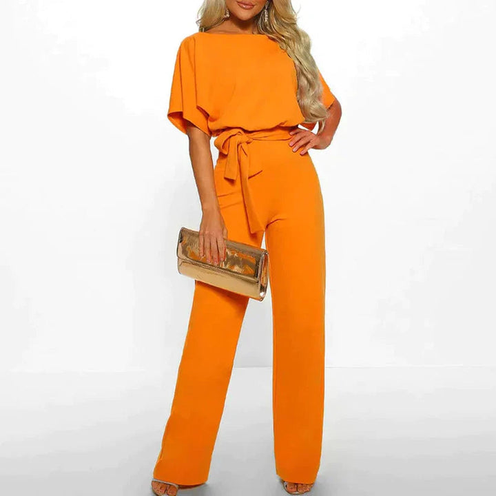 Wide-Leg Jumpsuit with Fitted Waist for Women