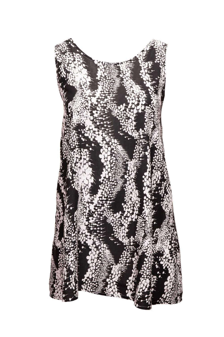 A-line Sun Dress - Black & White — gallery