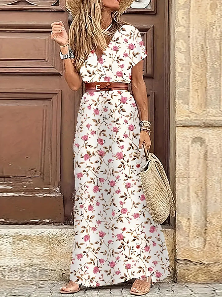 Bohemian Printed Maxi Dress - Long Length