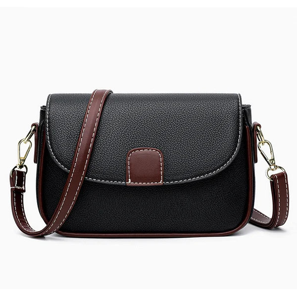 Crossbody Handbag in Lychee-Texture Vegan Leather