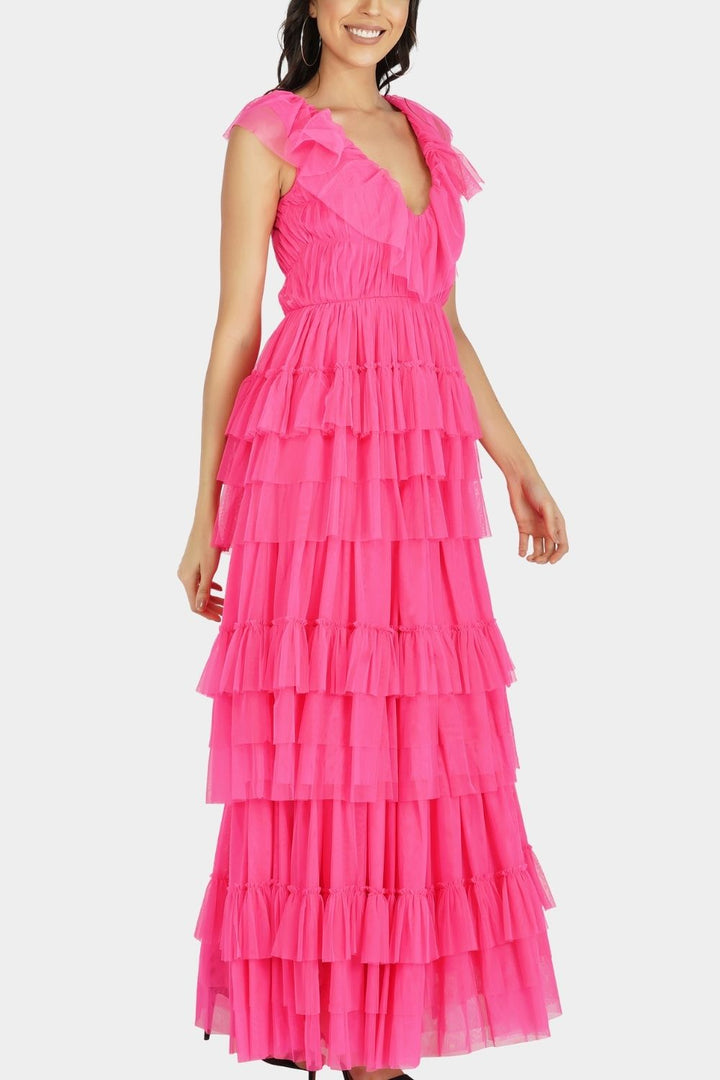 Alexandra Tulle Maxi in Pink — gallery