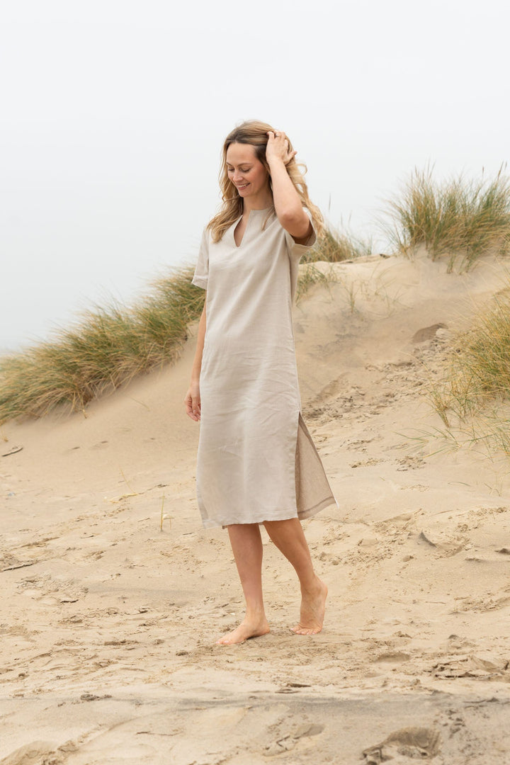 Annie Linen Dress | Relaxed Linen Dress — gallery