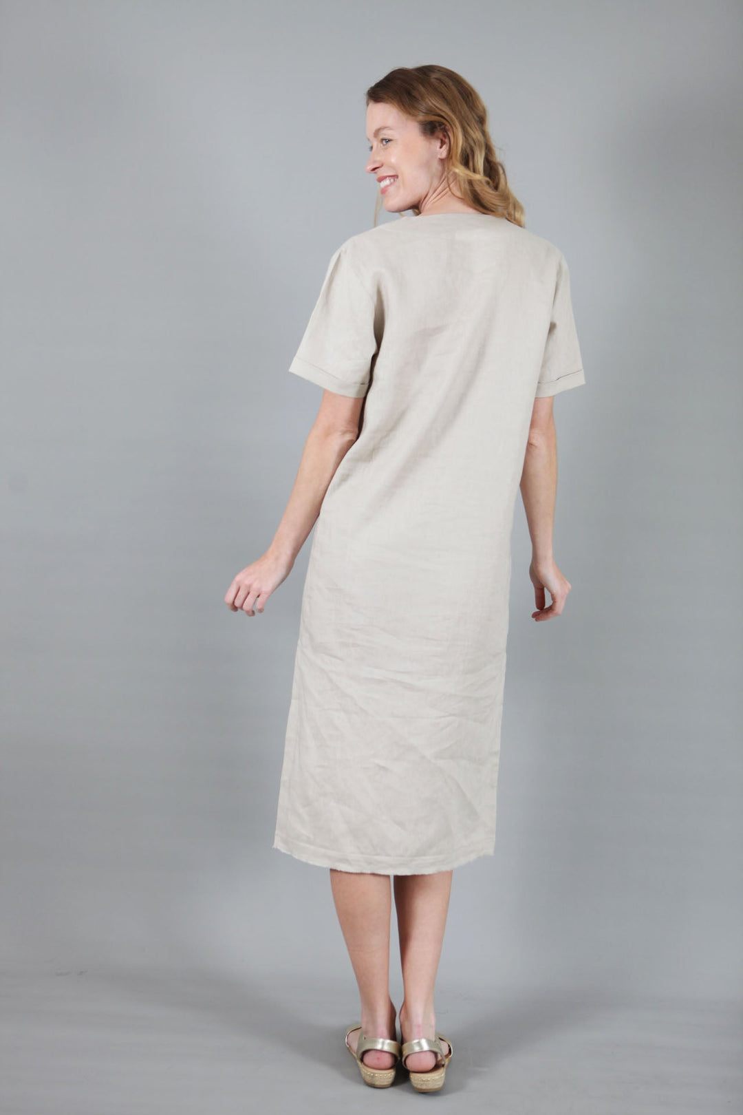 Annie Linen Dress | Relaxed Linen Dress — gallery