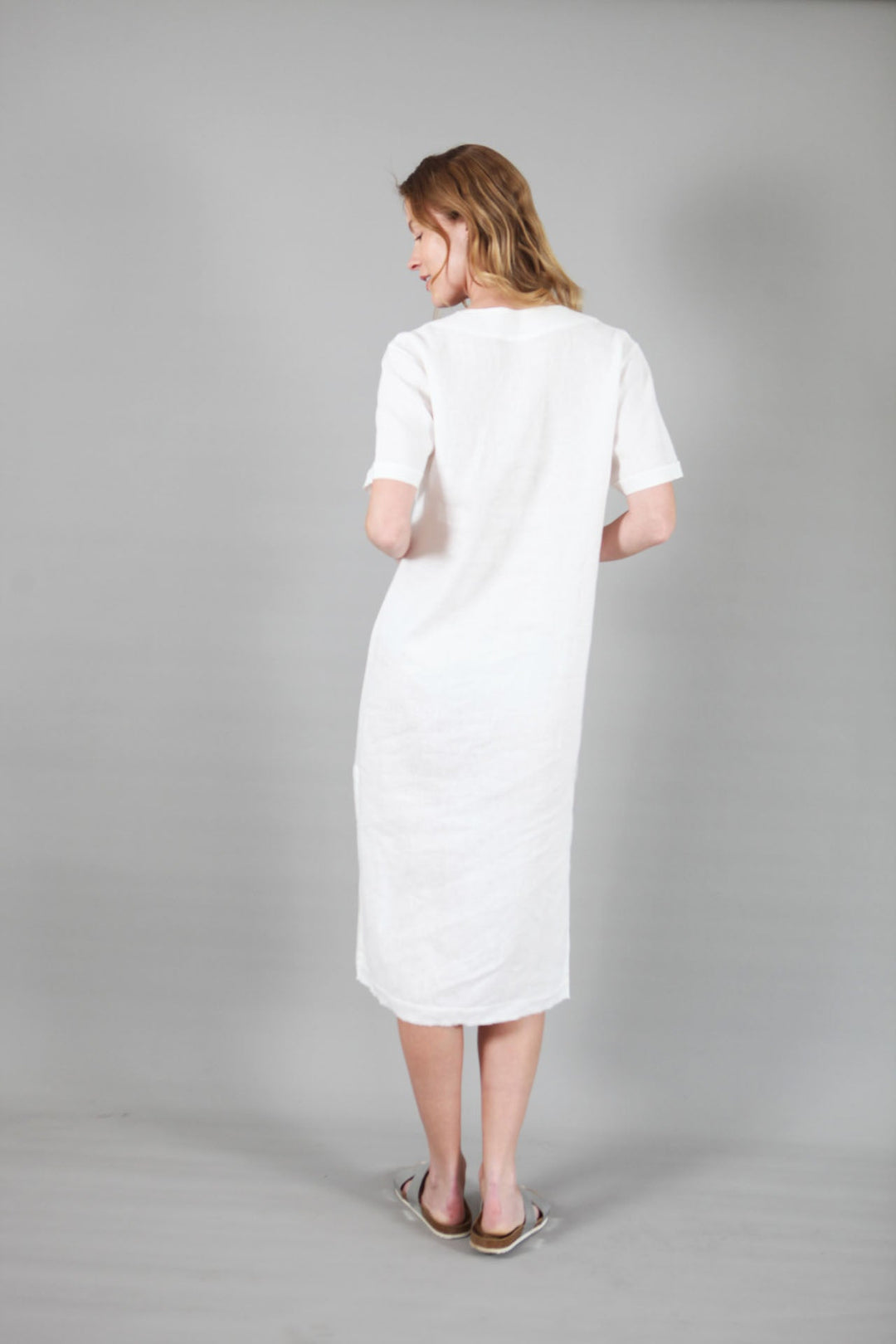 Annie Linen Dress | Relaxed Linen Dress — gallery
