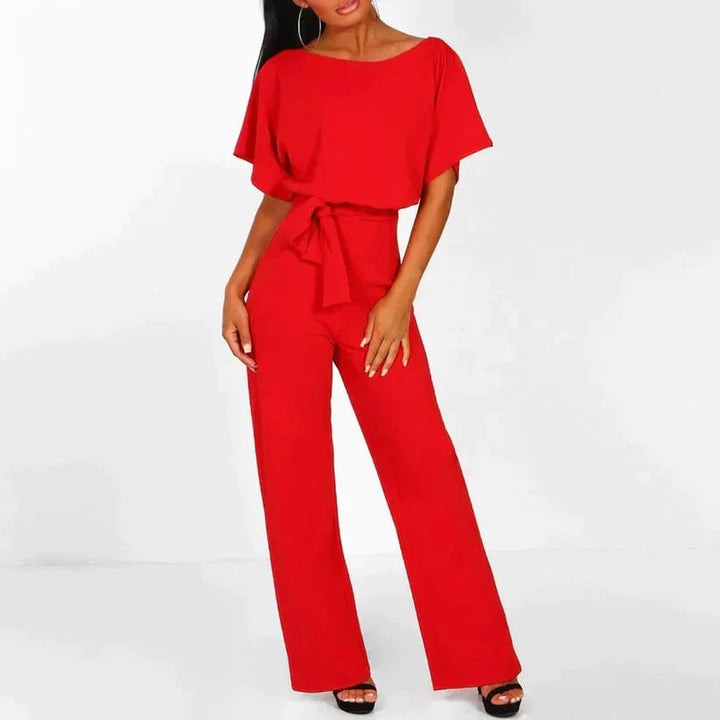 Wide-Leg Jumpsuit with Fitted Waist for Women