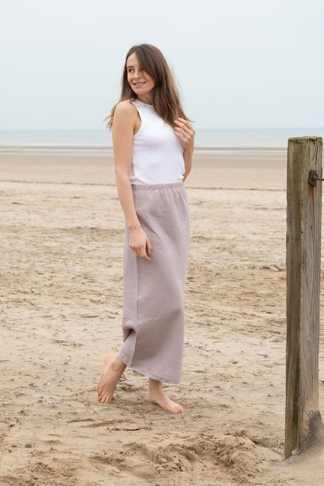 Bettie Linen Skirt for Women - gallery