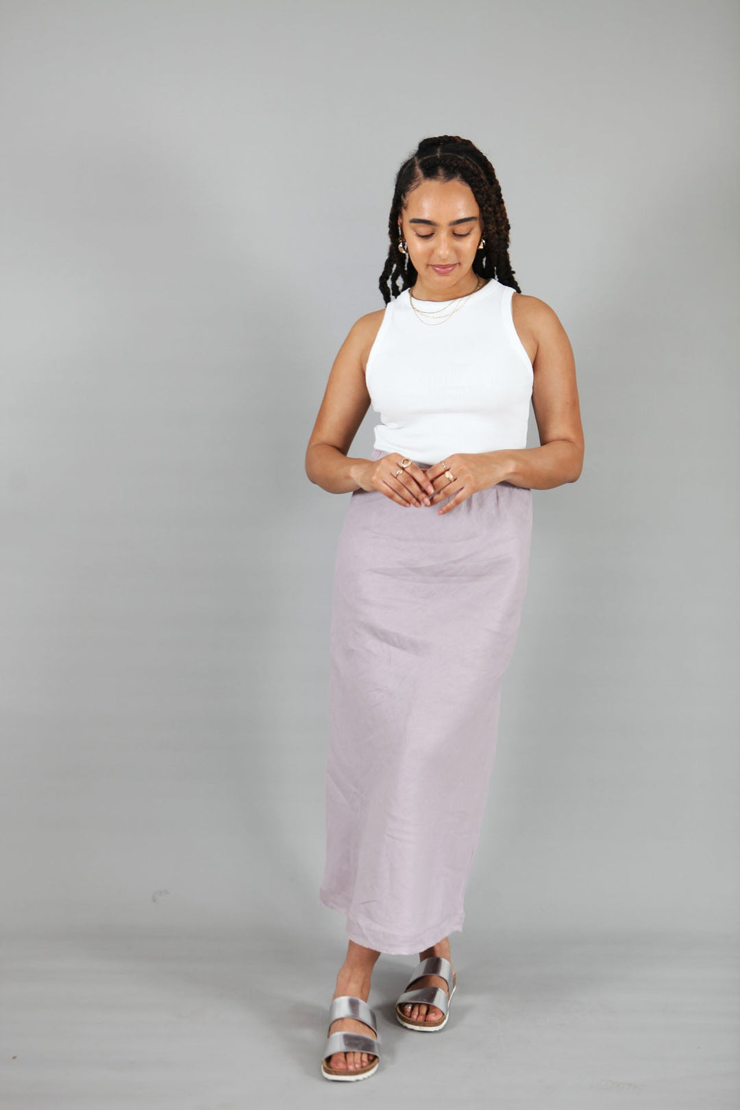 Bettie Linen Skirt for Women - gallery