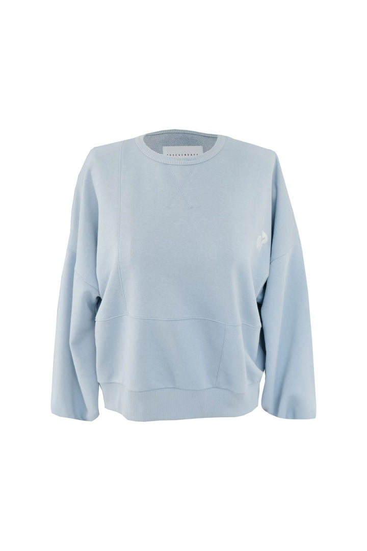 Patchwork Sweatshirt-Cyan T-Shirt for Women - gallery