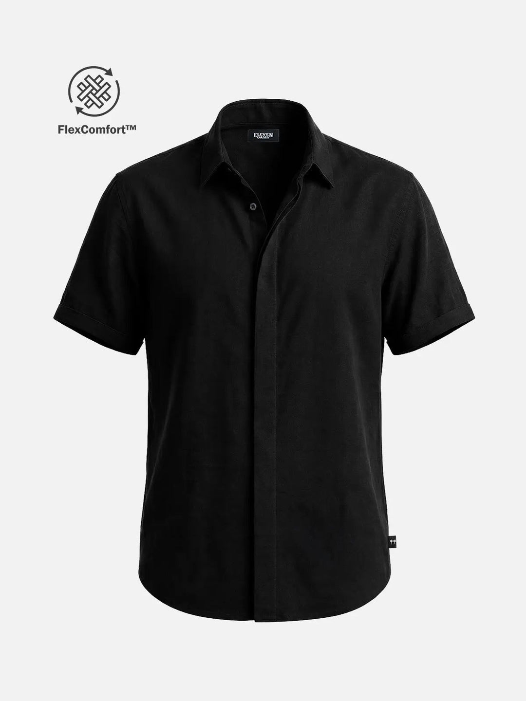 Linen Cotton Blend Short Sleeve Shirt for Men - gallery