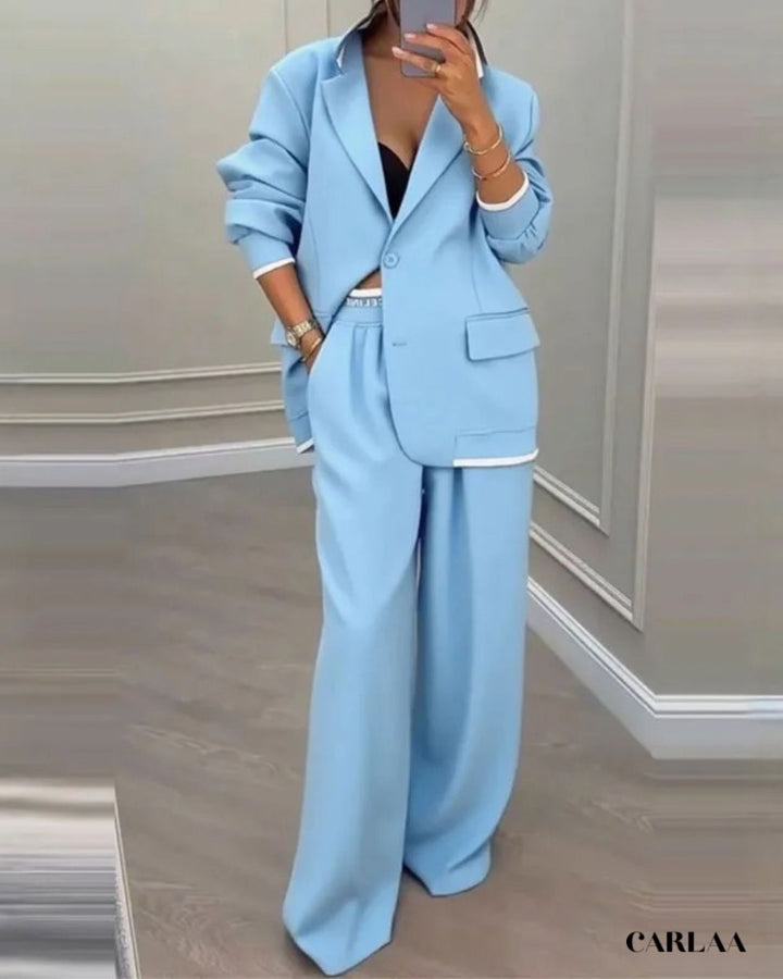 Elegant Oversized Trouser Suit for Women - gallery