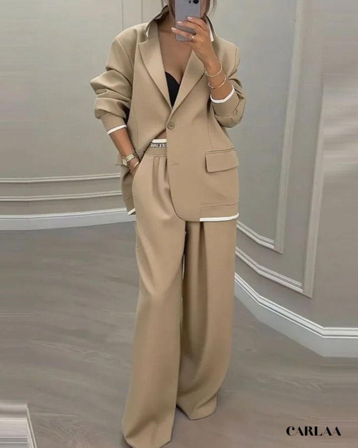 Elegant Oversized Trouser Suit for Women - gallery