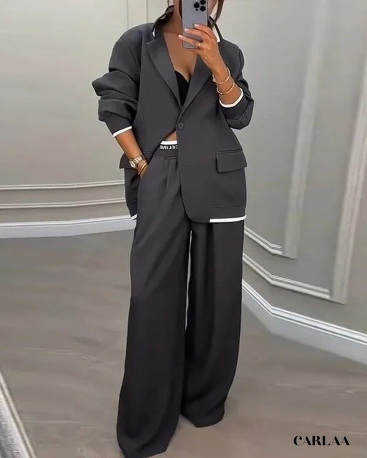 Elegant Oversized Trouser Suit for Women