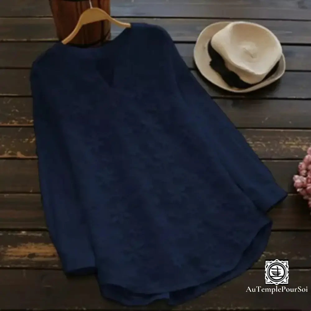 Premium Floral Linen Blouse for Women - gallery