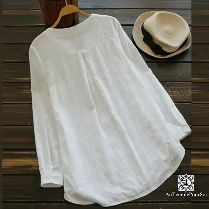 Premium Floral Linen Blouse for Women - gallery