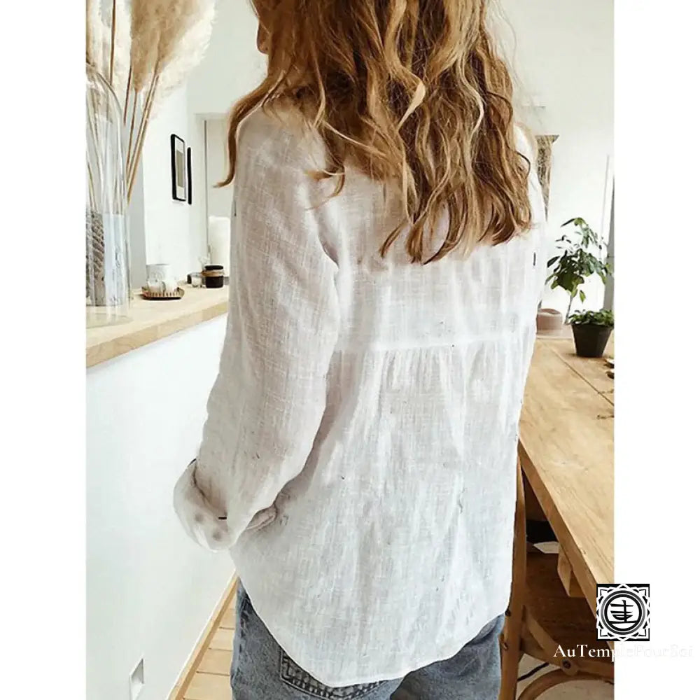 Premium Linen Blouse for Women - gallery