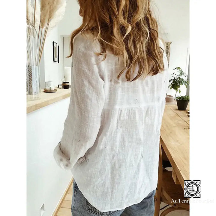 Premium Linen Blouse for Women - gallery