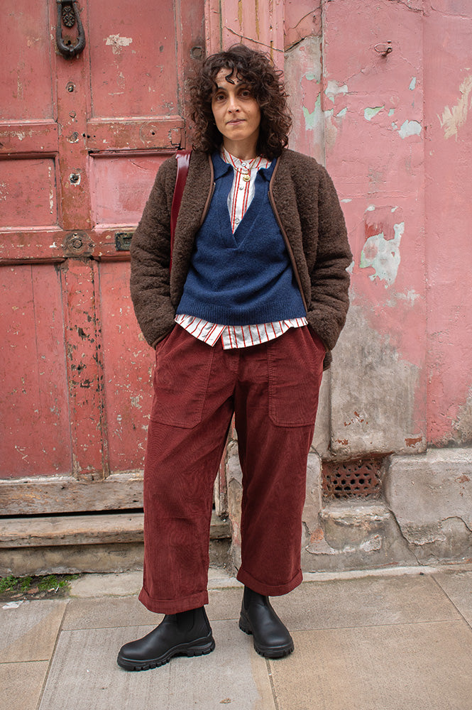 Yoko Nordeen Dark Brown Jacket for Women - gallery