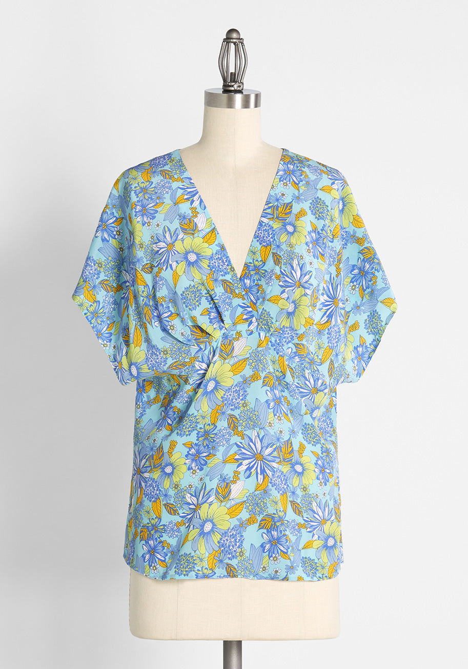 Day Vibe Doll Silk Dolman Top (Final Sale)