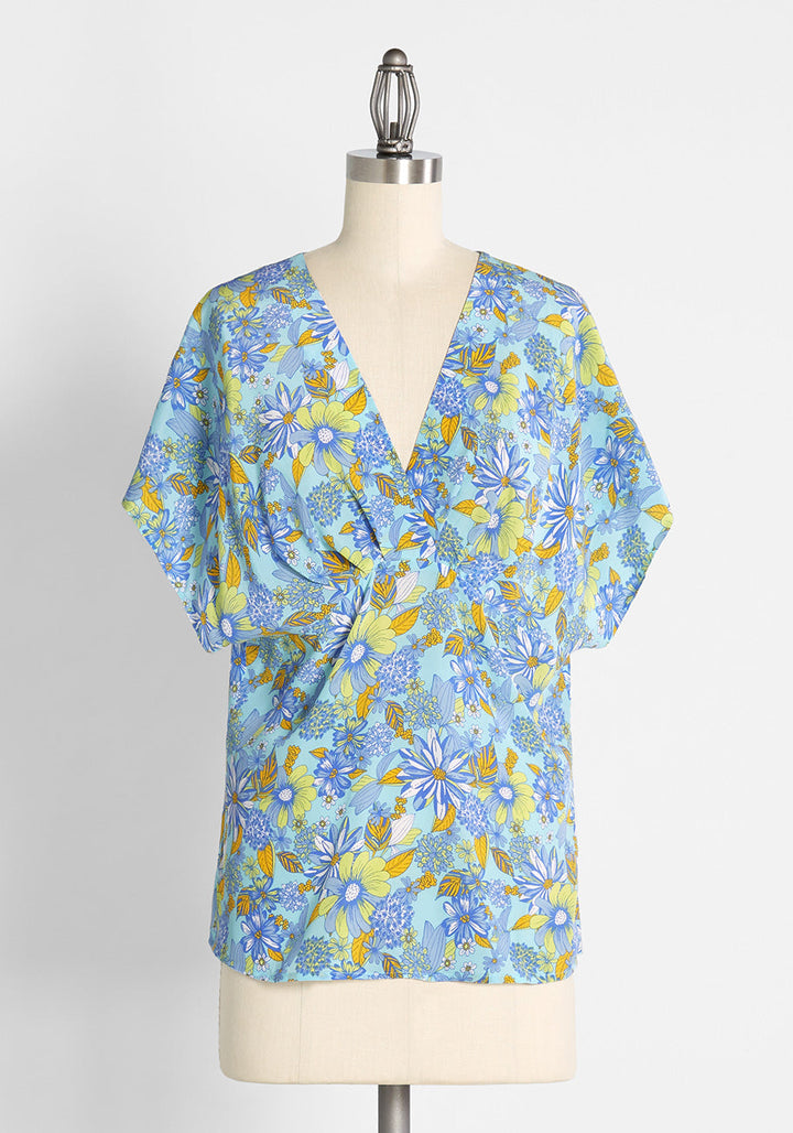 Day Vibe Doll Silk Dolman Top (Final Sale)