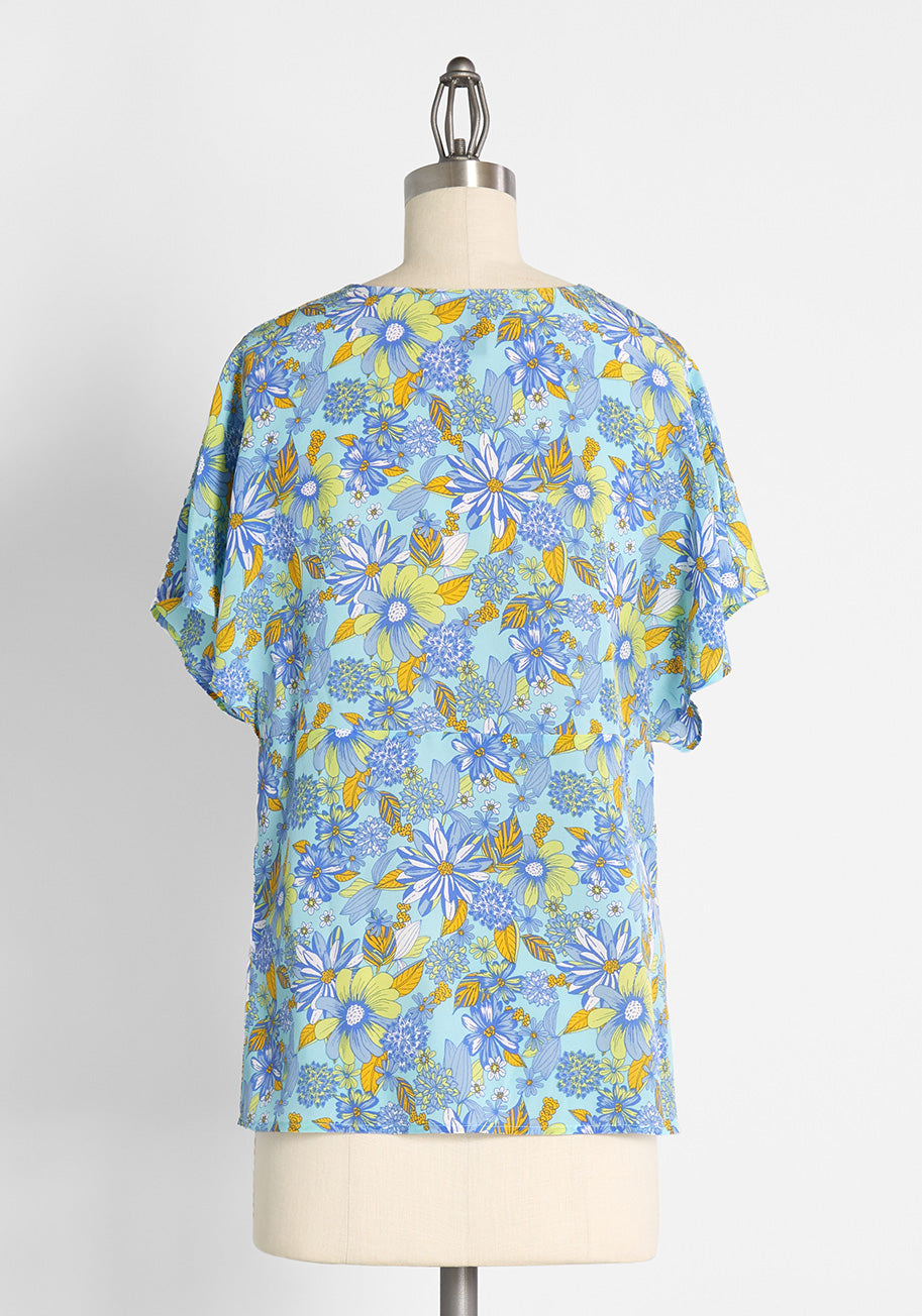 Day Vibe Doll Silk Dolman Top (Final Sale) — gallery