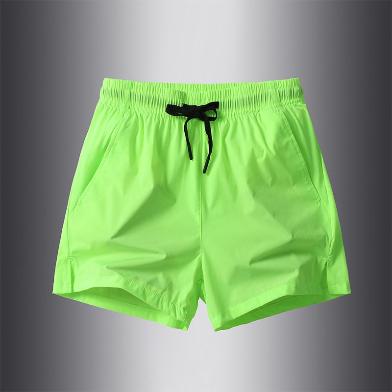 Quick-Dry Breathable Sports Running Gym Basketball Shorts for Men - Fluorescent Green