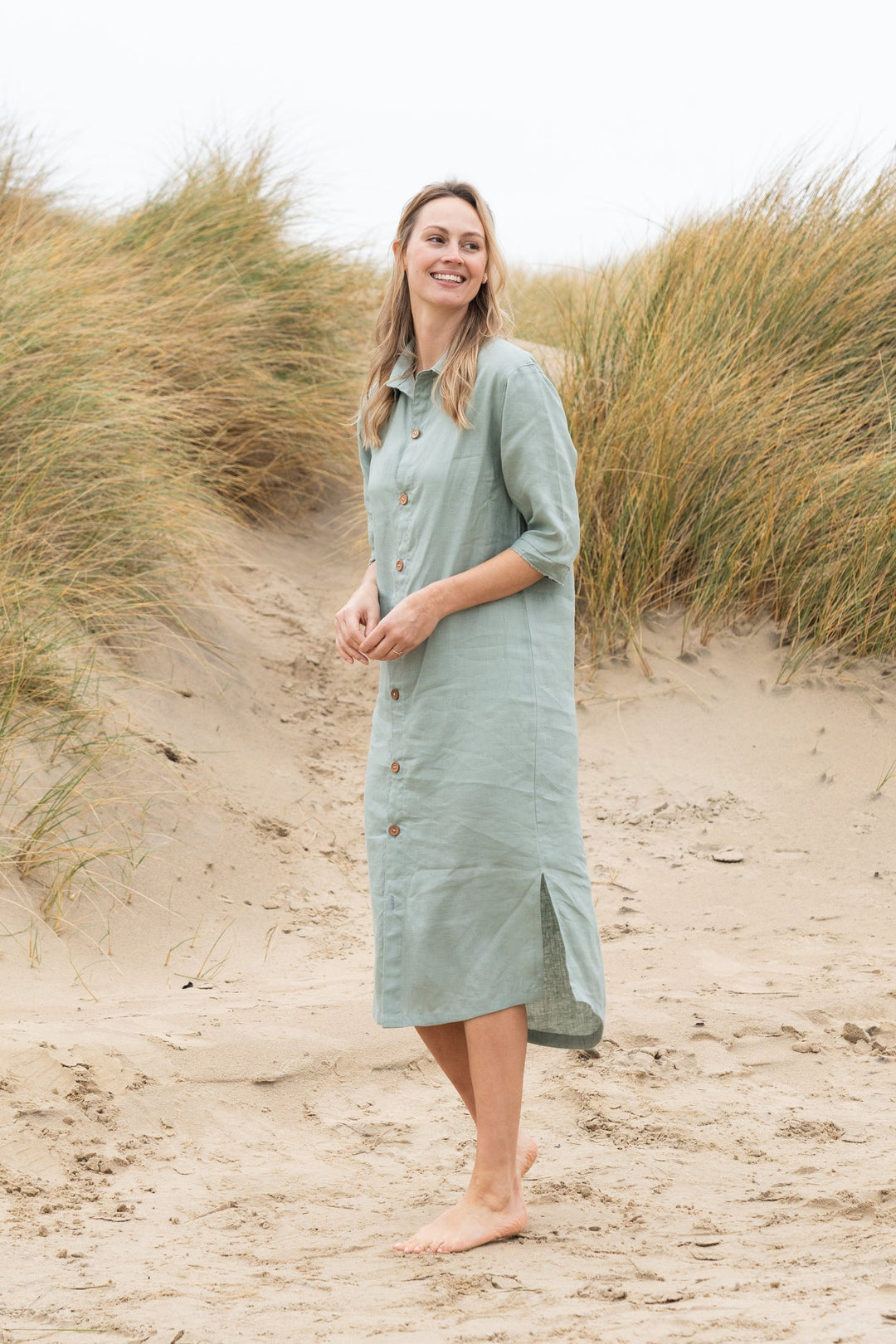 Dollie Linen Shirt Dress | Linen Shirt Dress — gallery