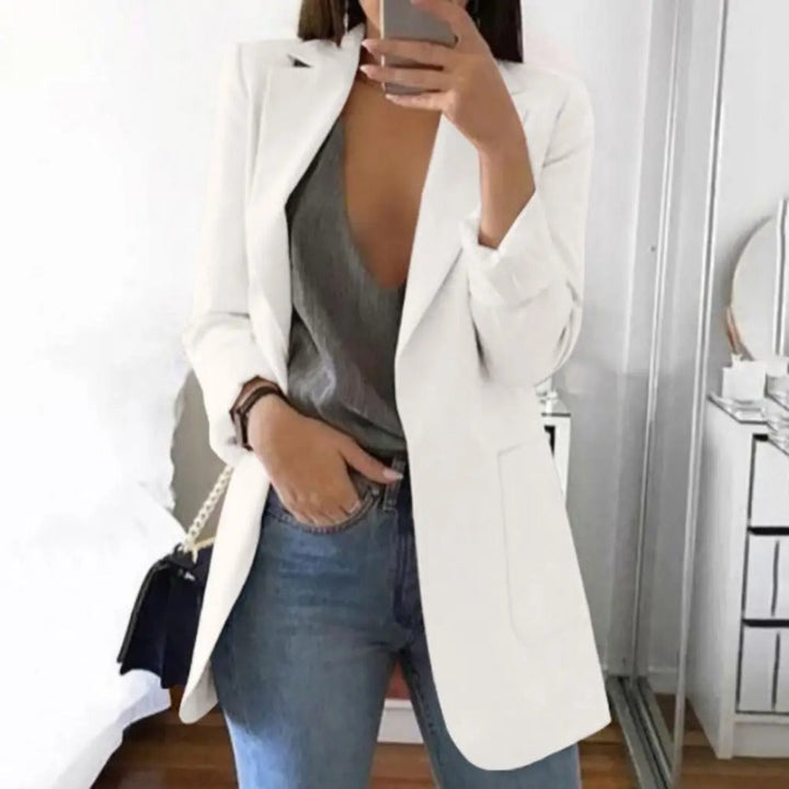 Tailored Blazer with Open Seam Detail in a Classic Cut