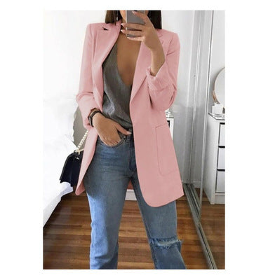 Tailored Blazer with Open Seam Detail in a Classic Cut