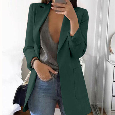 Tailored Blazer with Open Seam Detail in a Classic Cut