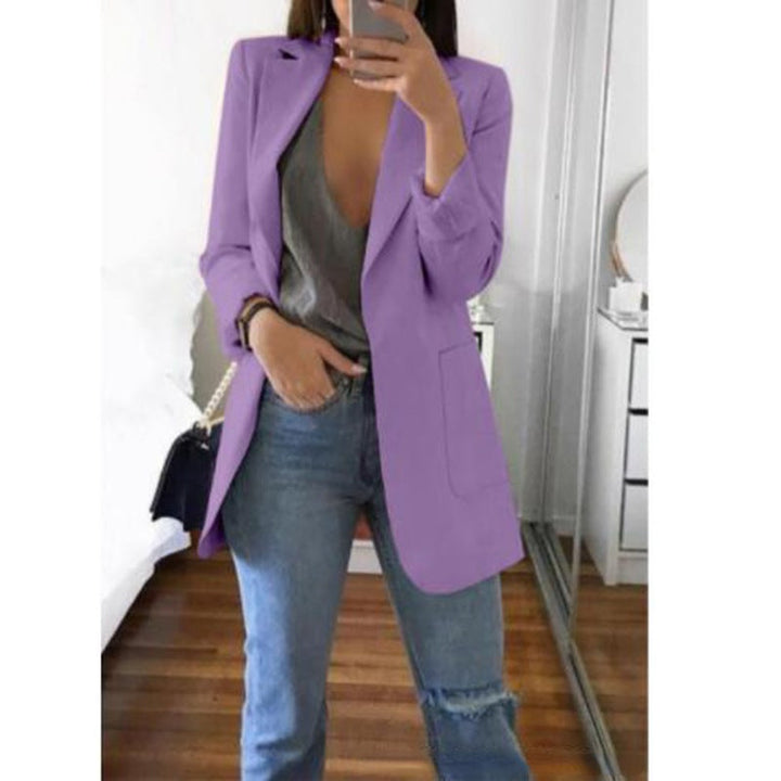 Tailored Blazer with Open Seam Detail in a Classic Cut