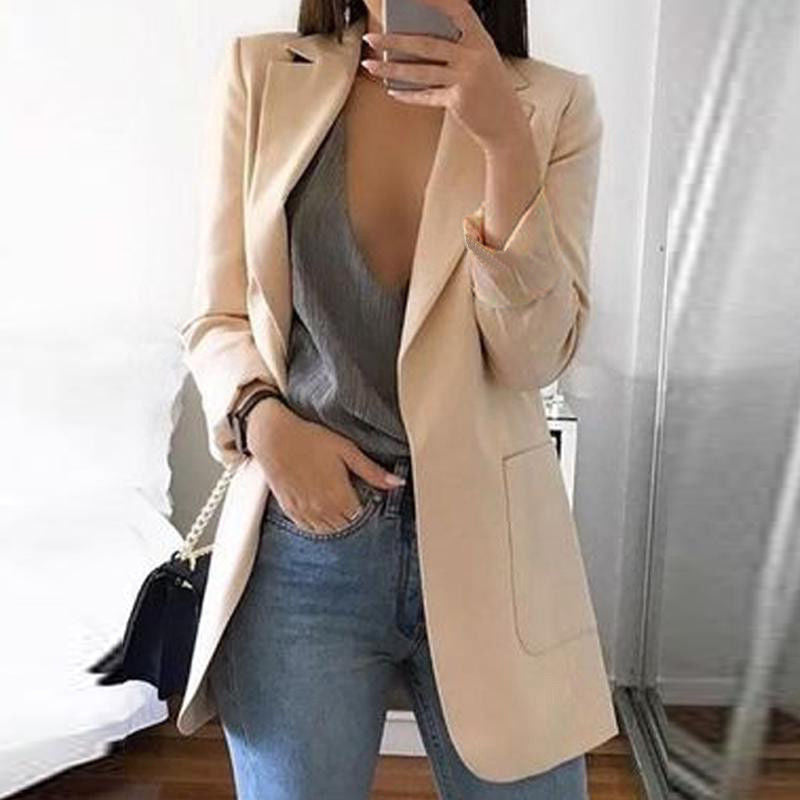 Tailored Blazer with Open Seam Detail in a Classic Cut