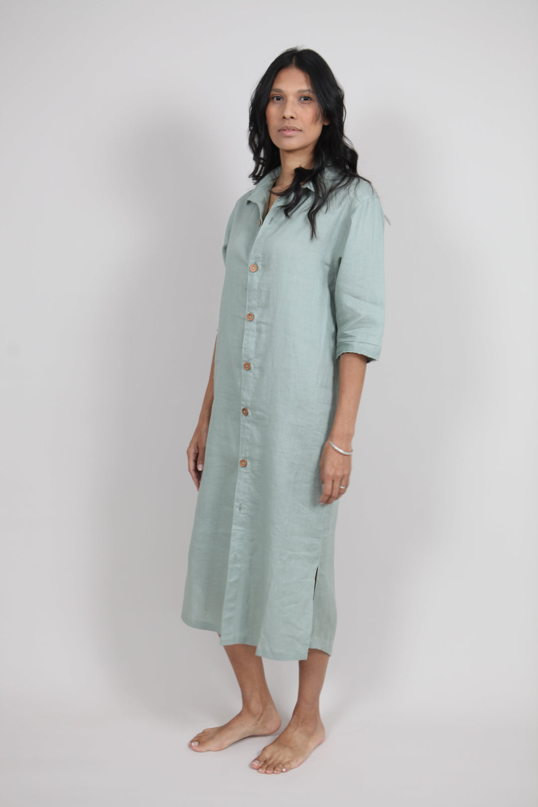 Dollie Linen Shirt Dress for Women - gallery