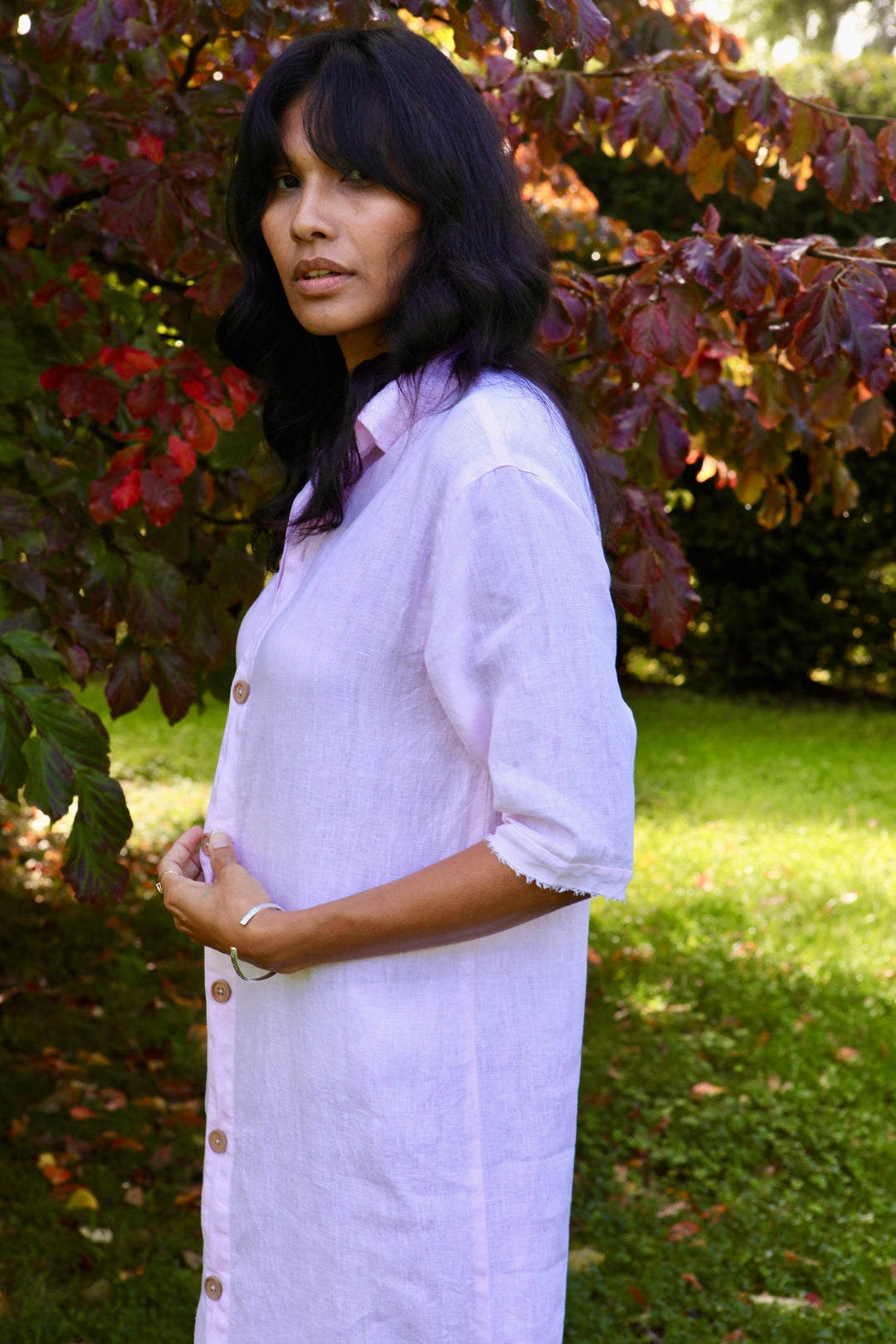 Dollie Linen Shirt Dress | Linen Shirt Dress — gallery